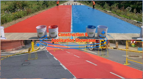 High-Performance Color Polymer Slurry Mixture for Sustainable Bicycle Lane Construction